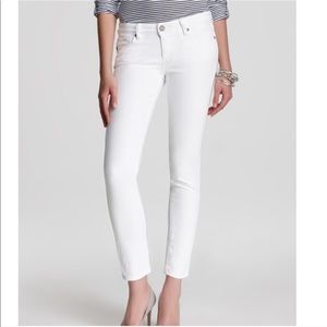 NWT Paige skyline ankle jean, optic white size 24
